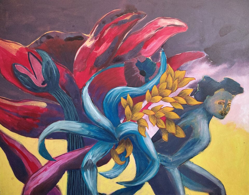 Shelter 2, 2023 Acrylique sur toile 116x89 cm